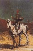 Honore  Daumier Don Quixote and Sancho Pansa oil on canvas